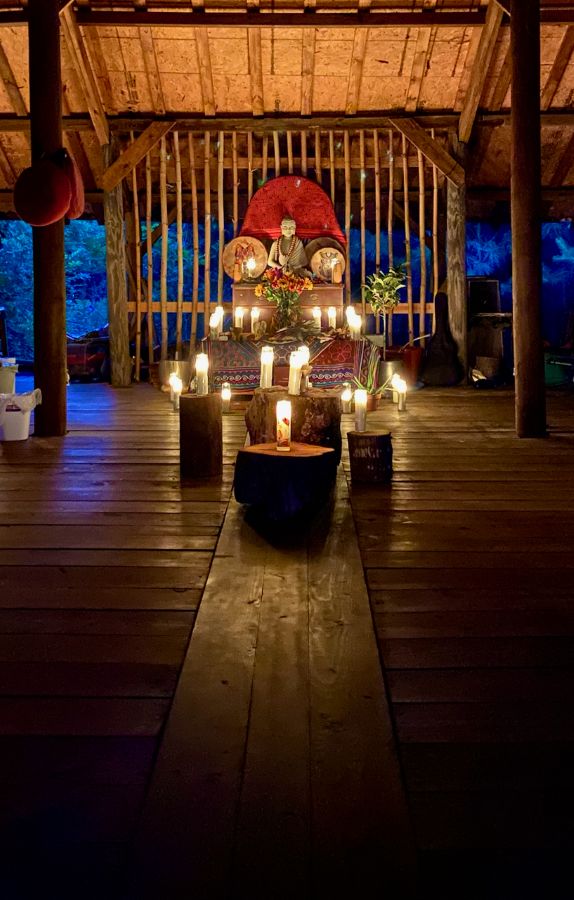 Inside the ceremony space